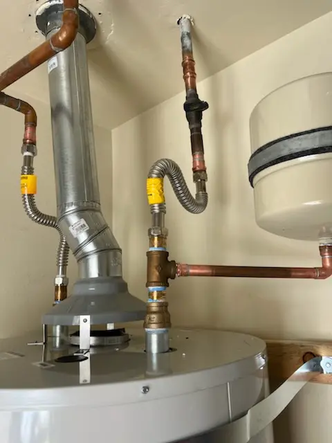 Water heater installation and plumbing repair in Ernest